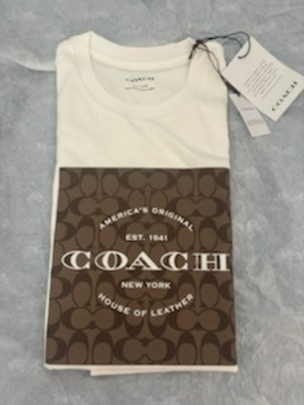COACH White Logo Graphic Tee